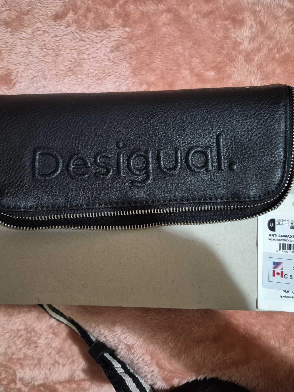 Desigual Black Shoulder Bag with Detachable Strap - Picture 6 of 12